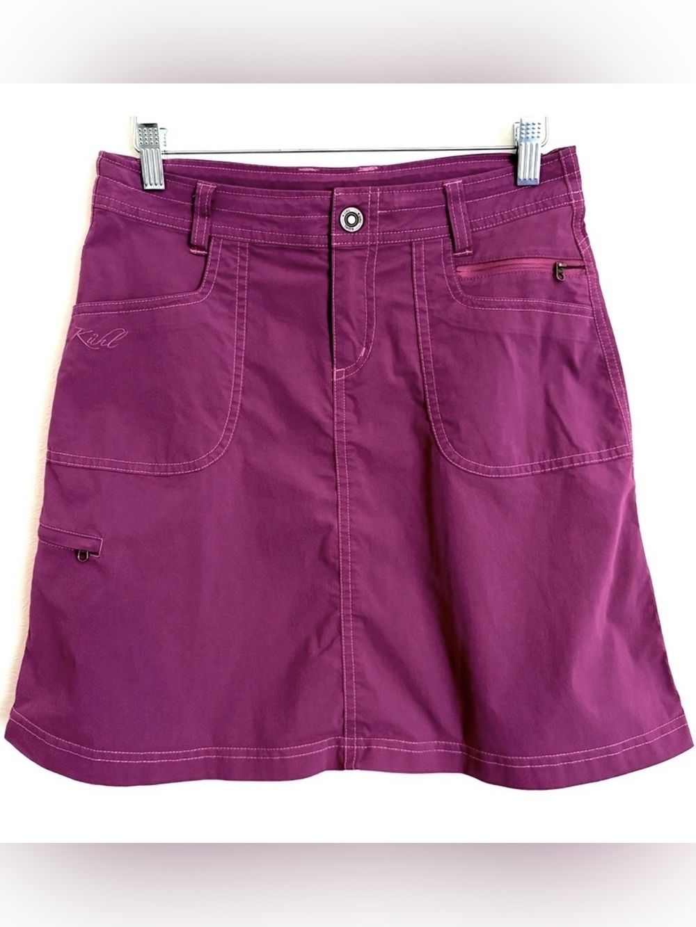 Kuhl Cargo Activewear Streetwear Gorpcore Rose Pink Skirt Sz 2